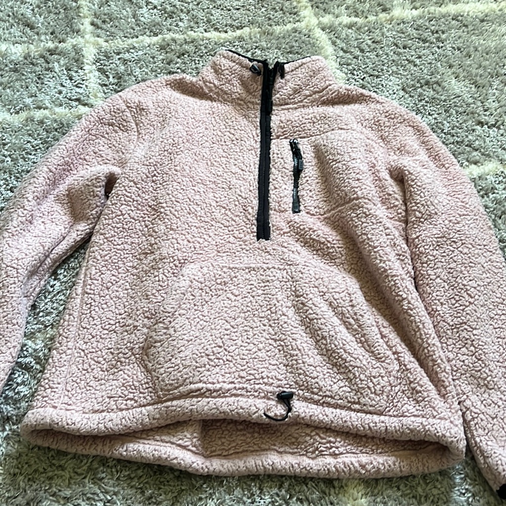 Fuzzy Jacket Type Top